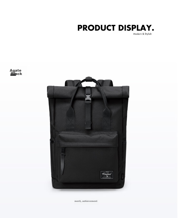 V.NINE Backpack, Large Capacity Travel Bag for Men And Women, 14/15 Inch Laptop Bag, Student Bookbag, Couple's Backpack 23