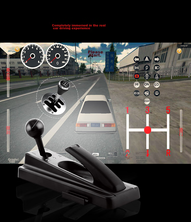 Keten D1 1080° Racing Wheel Game Steering Wheel Simulator Force Feedback Compatible with PC, Console, Euro Truck Simulator 2, and Chinese Touring 3