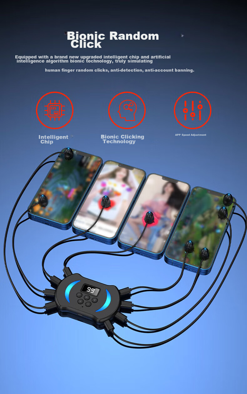 LinkStone, Clicker Head, Automatic Clicking Device for Mobile Screens, Red Packet, Internet Celebrity Douyin Hack, Gaming for Tablets [Requires A025B Host] 8