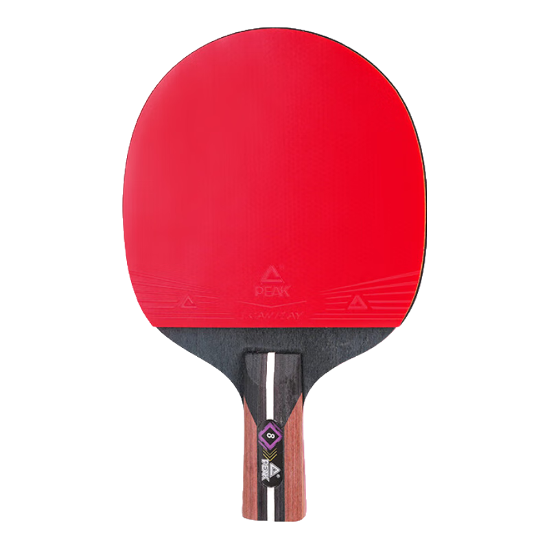 PEAK Table Tennis Racket Professional Adult Middle School And Elementary Student Competition Training Short Paddle Single Racket Q8 Straight Handle