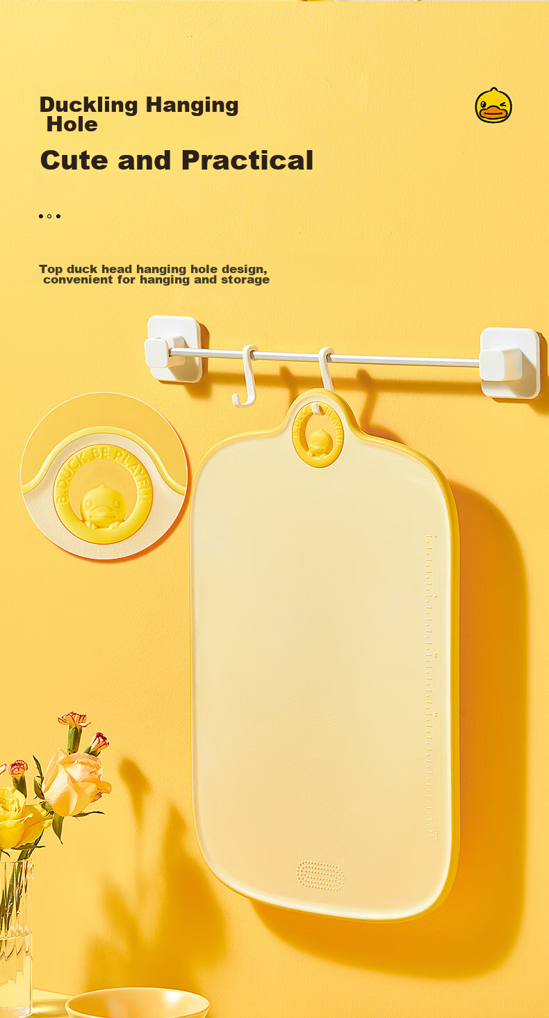 COOKER KING Cutting Board, Antibacterial Chopping Board, Plastic Cutting Board, Household Double-Sided Use Cutting Board, 42*26.5*1 15