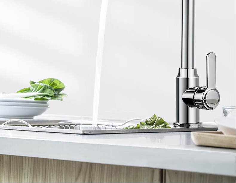 ZUNCHI Kitchen Faucet, Stainless Steel Hot And Cold Dishwashing Sink Basin, 360° Rotating Anti-Splash Household Tap, 2056B 13