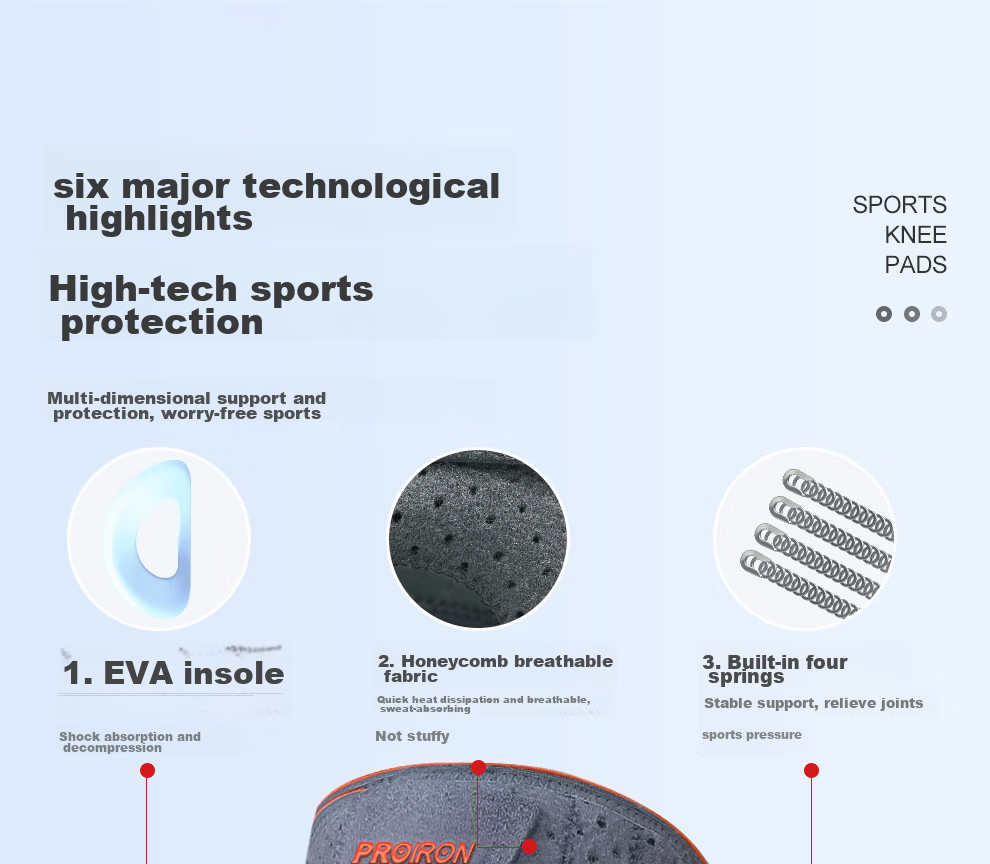 PROIRON Puli'ai Knee Brace for Sports, Men And Women's Running, Basketball, Badminton, Hiking, Specialized Patella Meniscus Support 6