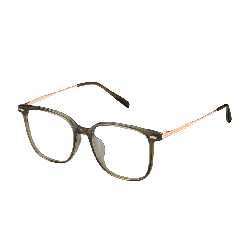 ZEISS Lenses, Cold Tea Color Glasses, Ultra-Light Titanium Frame, Blue Light Blocking Eyeglasses, Women's And Men's Styles, Myopia Glasses Frame, Prescription Available