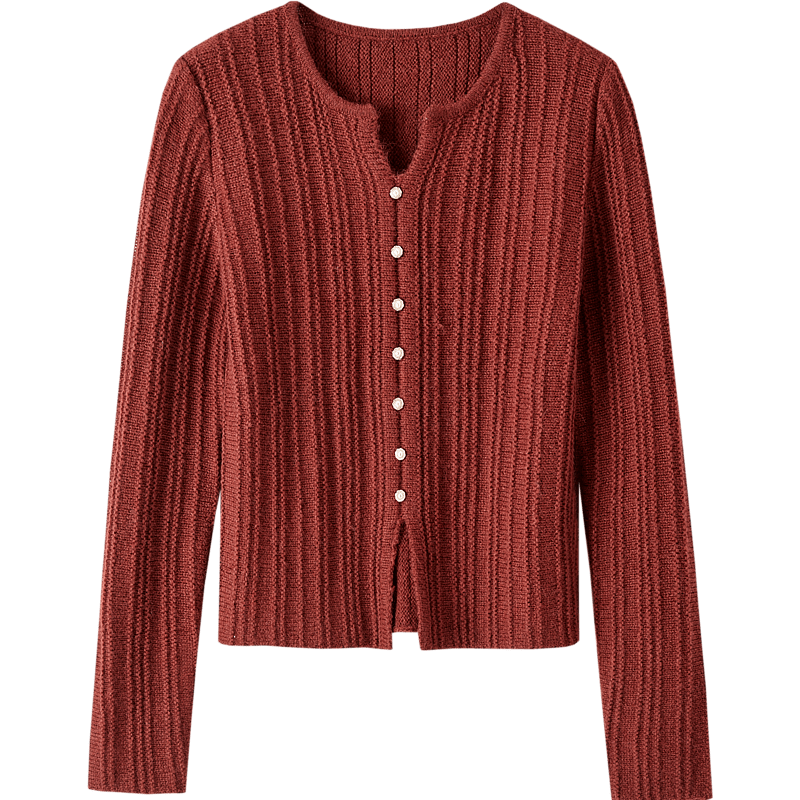 Dme [Mijingqingshu] Spring And Autumn Simple Style Sweater with Wool, Commuter Pullover Round Neck, Concealing Comfortable Knit Top for Wome