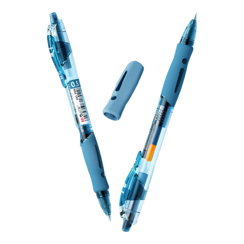 M&G GP1008B1 Retractable Gel Pen, Navy Blue, 0.5mm Bullet Tip, Push-Button, Business Office Signing Pen, Exam Writing Rollerball Pen, Pack of 12