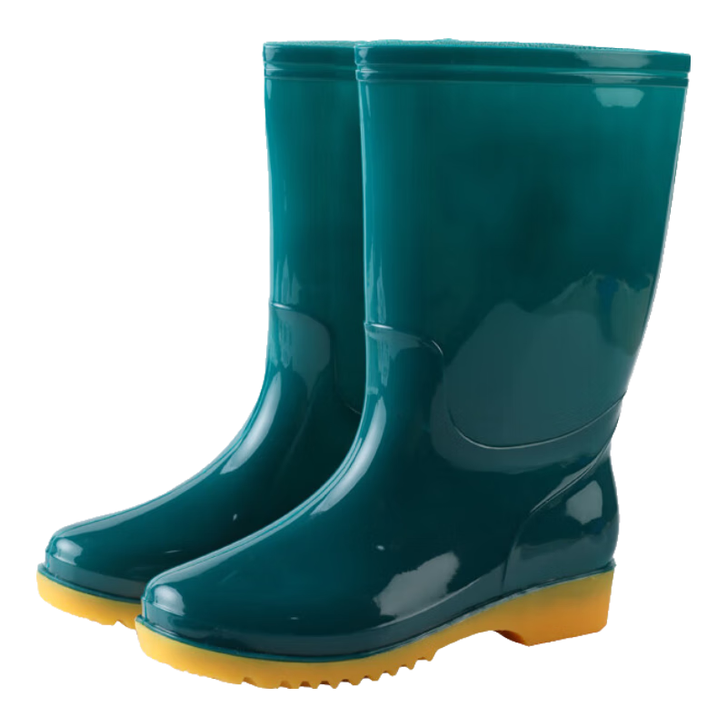 FOOTOPPO Women's Rain Boots, Fleece-Lined Waterproof Shoes, Mid-Calf Adult Rain Boots, Tall Waterproof Overshoes for Wome