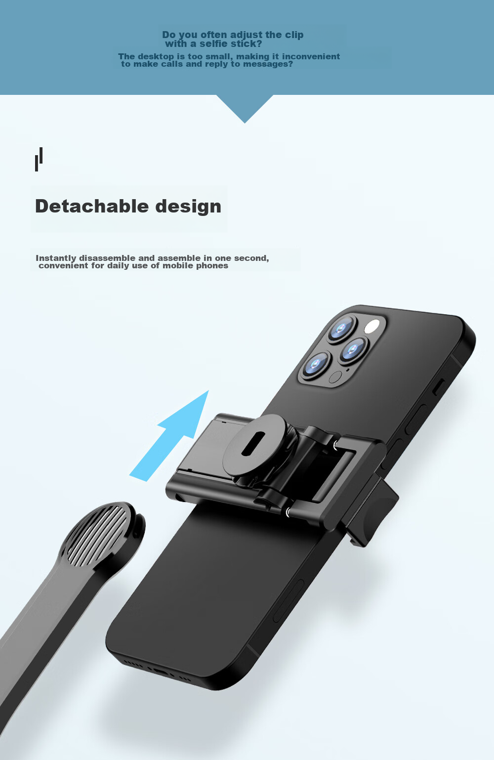 Fotopro TL-702 Portable Compact Magnetic Tripod for Phone, Bluetooth Speaker, And Live Streaming with Retractable Desig 12