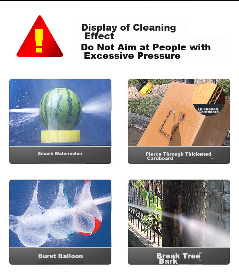 CHIGO High-Pressure Car Wash Gun, Wireless Lithium Battery Cleaning Machine, Portable Handheld Multi-Functional Device for Home Use, Electric Pump L5pro 6