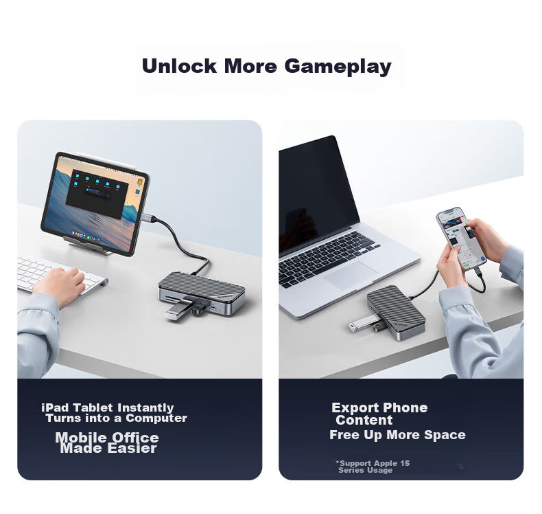 ORICO Hard Drive Enclosure Expansion Dock, Type-C to Ethernet Port M.2 NVMe SSD Portable Hard Drive Enclosure, USB3.2 High-Speed Compatible with MacBook Expansion Dock (No Hard Drive) M2P7 7