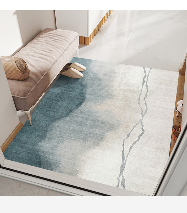 JANMEIJIA Entrance Door Mat, Indoor Doormat, Non-Slip, Dirt-Resistant, Cuttable PVC Outdoor Carpet for Doorway 9