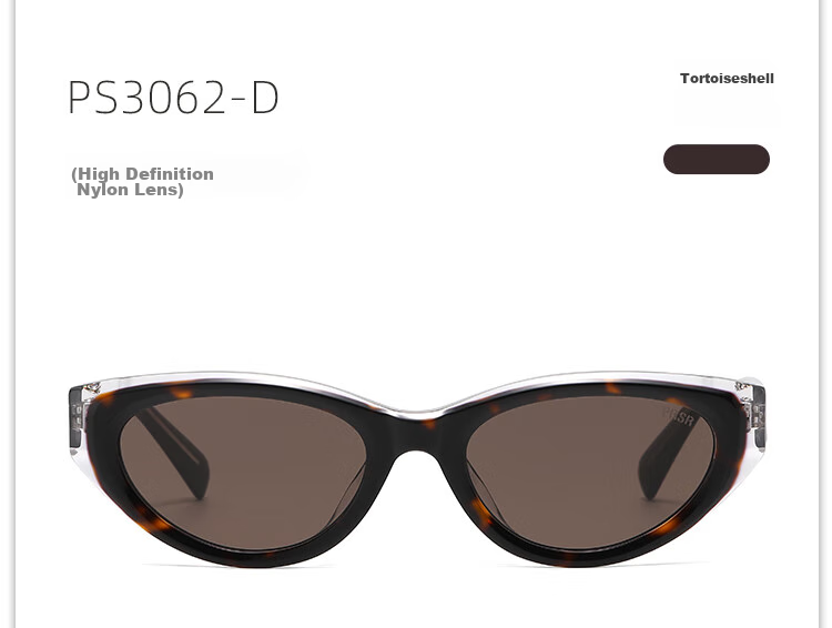 Prsr [Qianjin Frame] Celebrity-Style Sunglasses, High-End Retro Cat-Eye Sun Protection Glasses PS3062-B 13