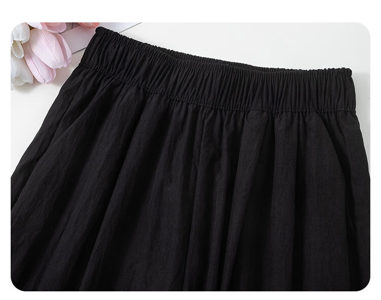 Jeanswest Casual Pants for Women, Summer Trendy Loose-Fitting Draping Solid Color Versatile Yamamoto Wide-Leg Pants, Pink, Size L 25