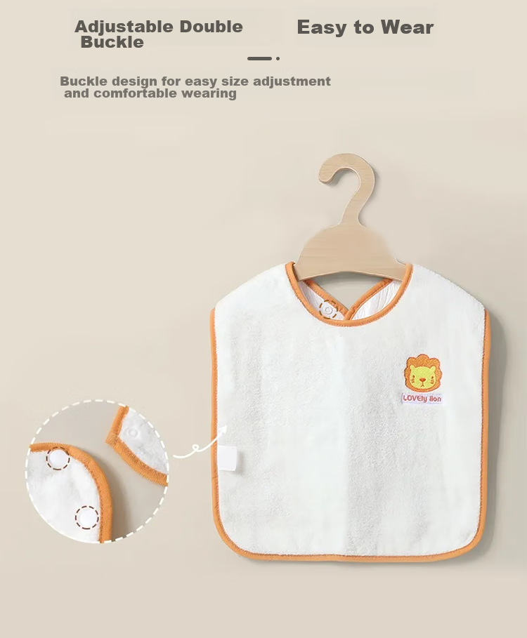 9I9 Children's Face Towel, Baby Washcloth, Waterproof Bib, Adjustable Drool Towel for Kindergarten A12 6