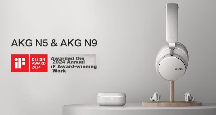AKG N5 Wireless Bluetooth In-Ear Headphones, 2.4G Tri-Mode, Active Noise Cancellation, Gaming And Music Earphones, Compatible with Latest Apple And Huawei Models for Ultra-Long Battery Life, White 1