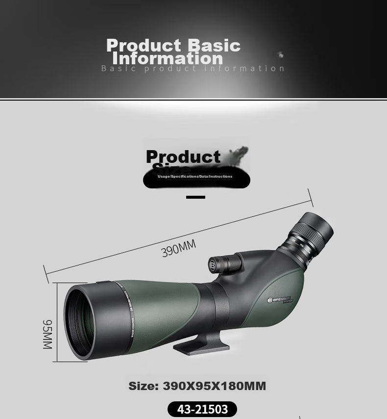 Bresser Zhengtu 25-75x Large Aperture Monocular High Magnification High-Definition Low-Light Night Vision Birdwatching Telescope, Professional Grade Waterproof Telescope 14