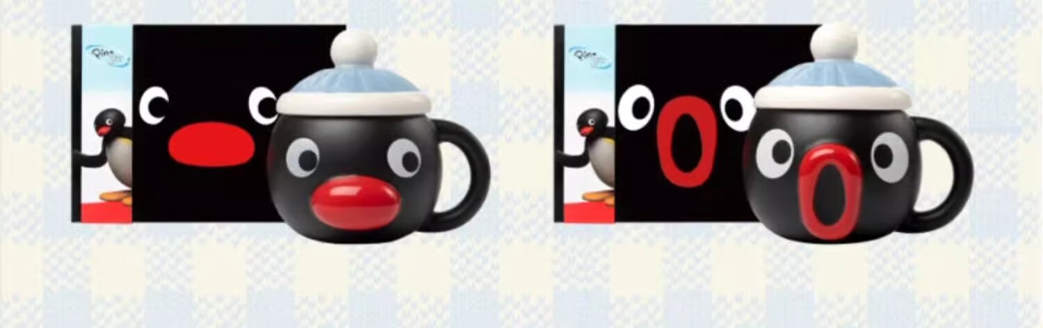 Tbh Pingu Ceramic Mug Water Cup Gift Box Set Drinking Cup Couple Cups Large Capacity Water Cup Gift for Others 4