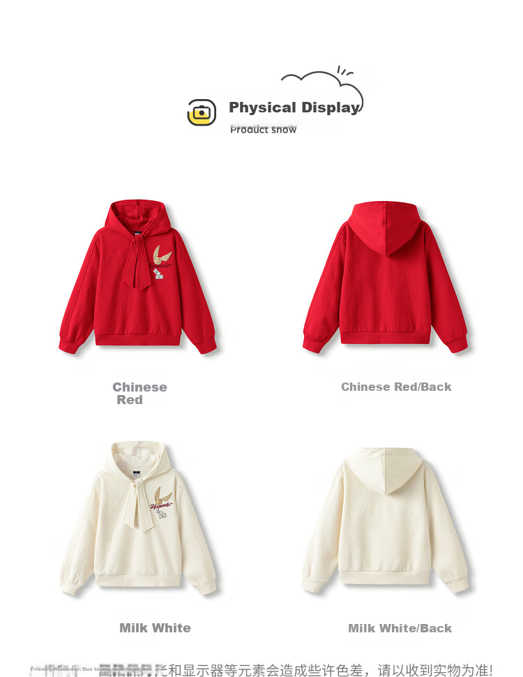 BALABALA Children's Long-Sleeve Sweatshirt for Girls, Spring 2025 Top [Harry Potter IP Mall Same Style] 202125121007 4