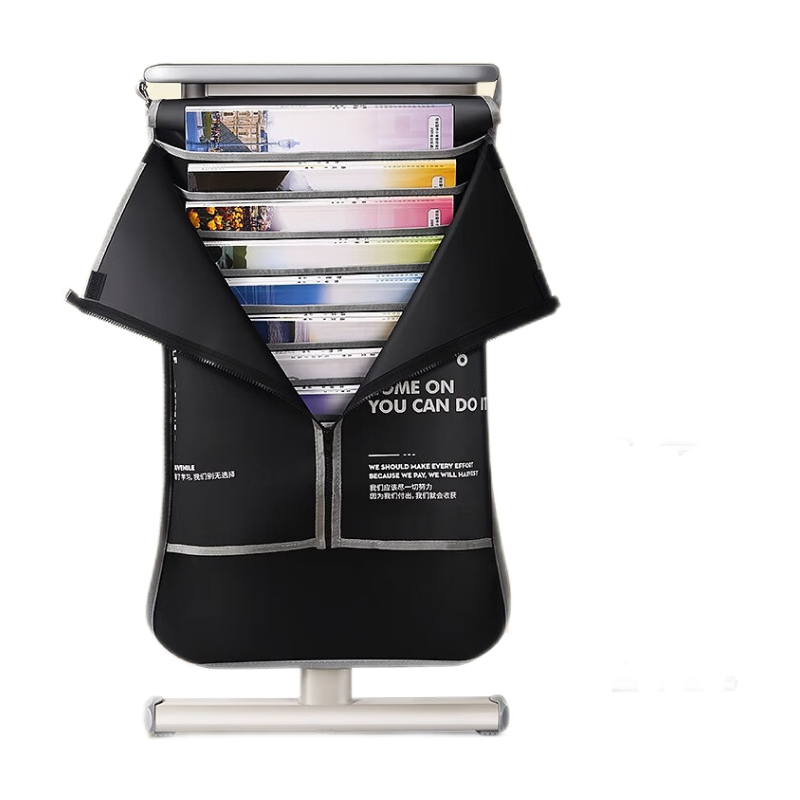 Wusheng Hanging Book Bag, High School And Middle School Student Desk Side Book Bag, Classroom Bookshelf Organizer, Desk Storage Rack for Books And Supplies, Thickened Dustproof Fighting Spirit