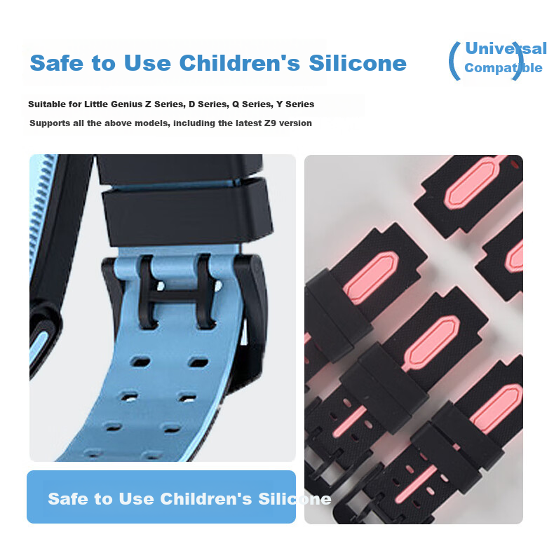 Baking Suitable for Xiaotiancai Watch Strap Z11/Z9/Z8/Z7/S/A/Z6/Z5/d3/pro Children's Phone Watch Accessory Strap with Screw Rod And Nut, Pink 4