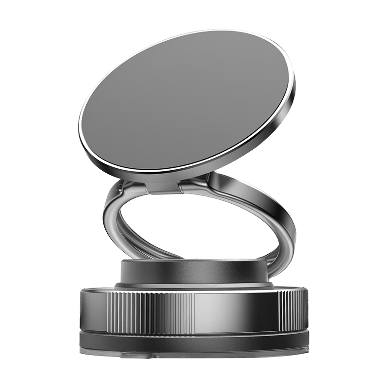 KOVOL Car Phone Holder, Car Navigation Mount, Vacuum Magnetic Suction Windshield Mount, Center Console Large Suction Cup Holder