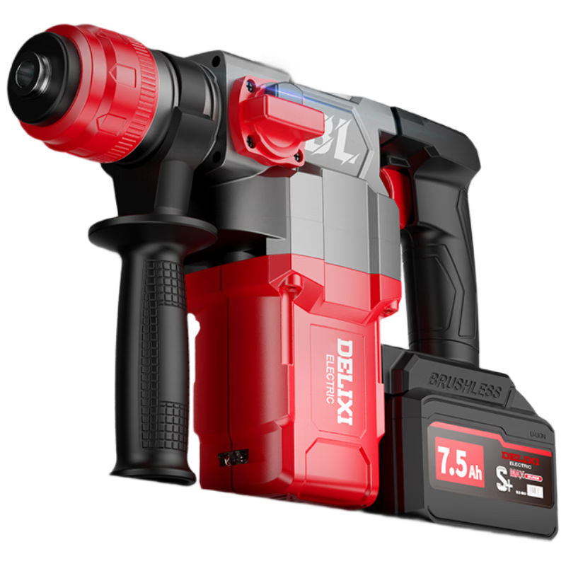 Delixi Electric Lithium Battery Hammer Drill Cordless Rotary Hammer Concrete Industrial Grade Impact Drill