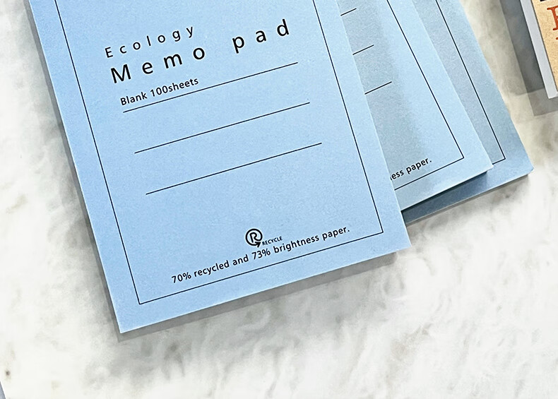 Nakabayashi A6/100-Page Recycled Paper Tear-Off Notepad, Draft Notebook, A6 Memo Pad/100 Sheets 2
