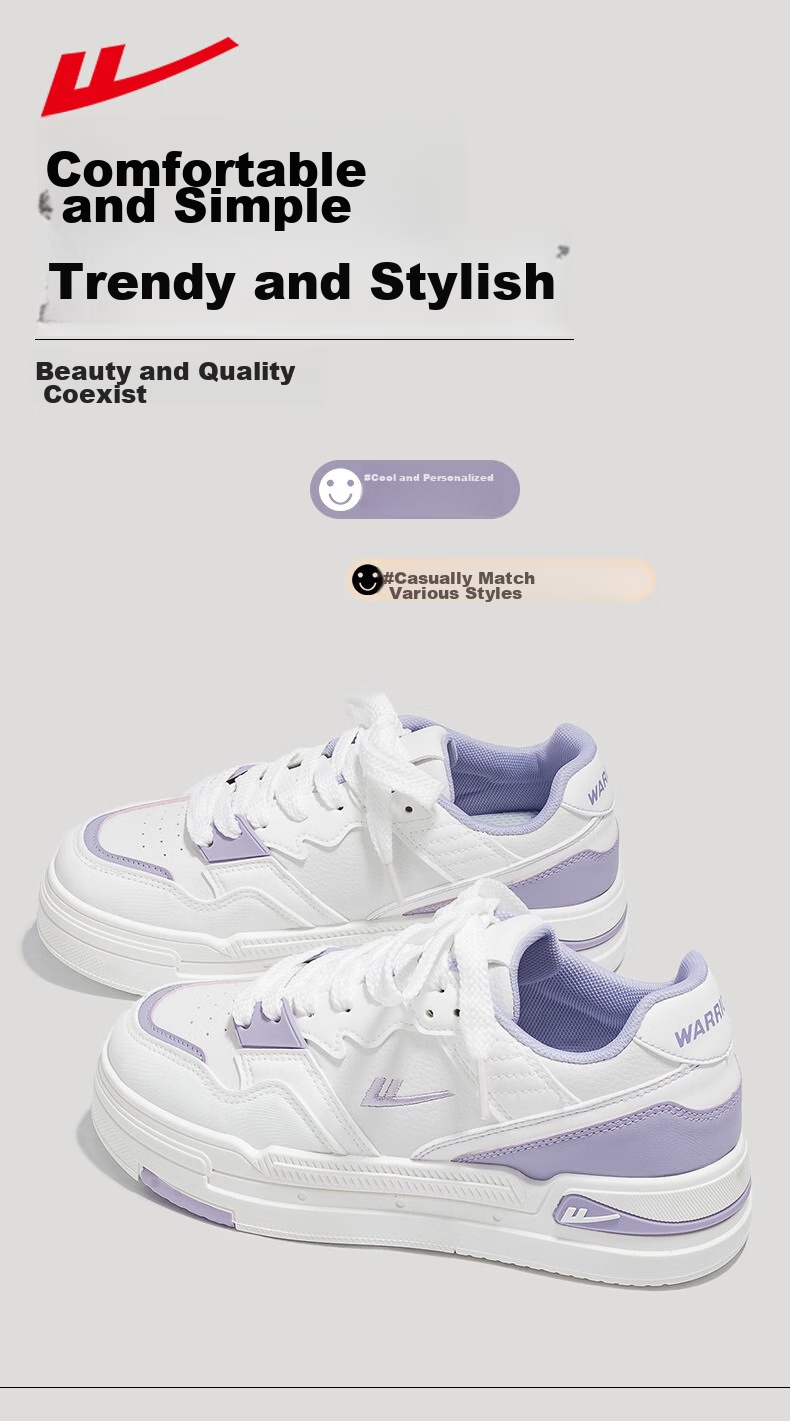 Huili Women's Shoes, White Sneakers, Trendy And Versatile Casual Shoes, Stylish Footwear for Women, 2662L, White/light Blue, Size 40 2