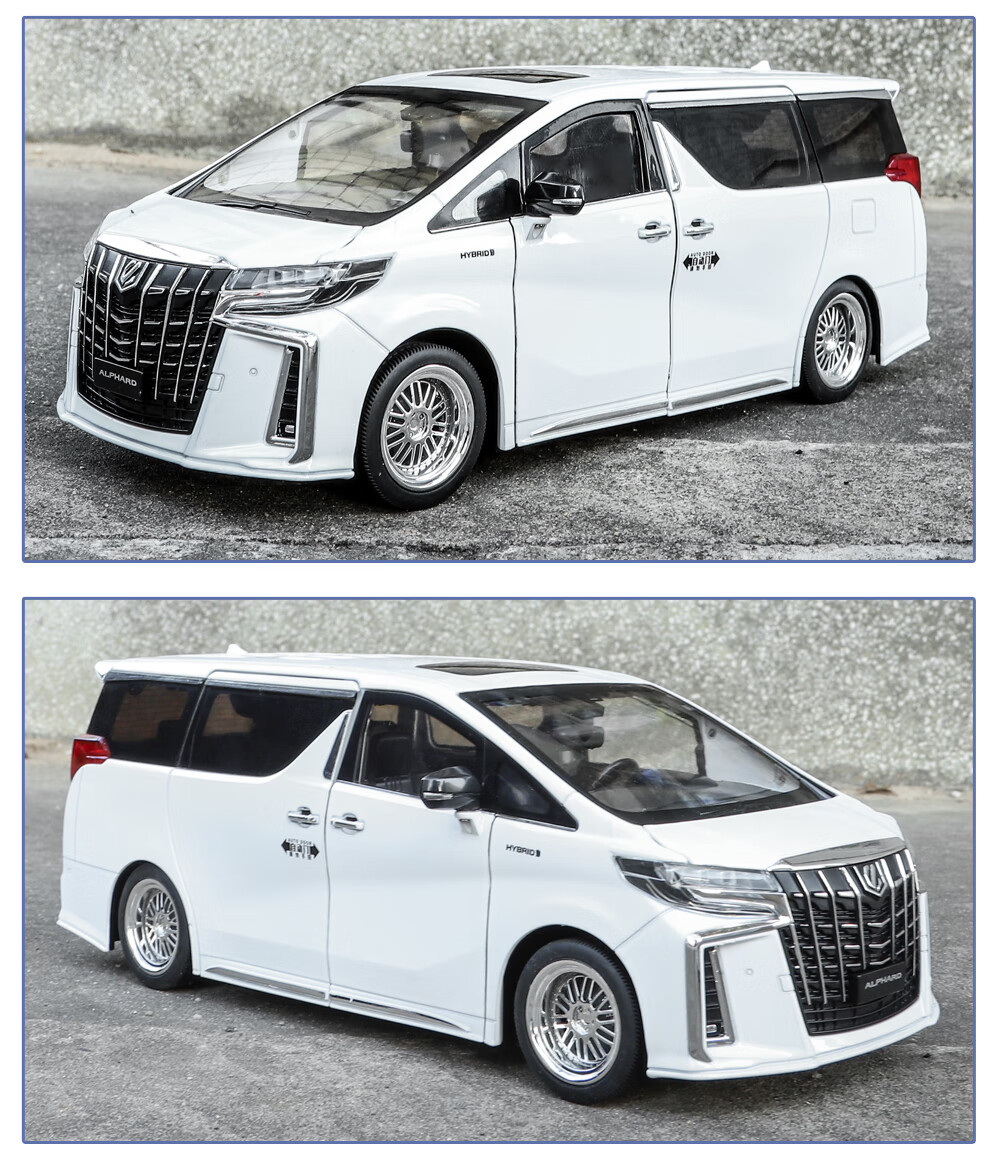 Heimanba Erfa White 1:18 Business Car Model, Realistic Alloy Children's Toy Car, Model Toy Decoration, Toy Car 21