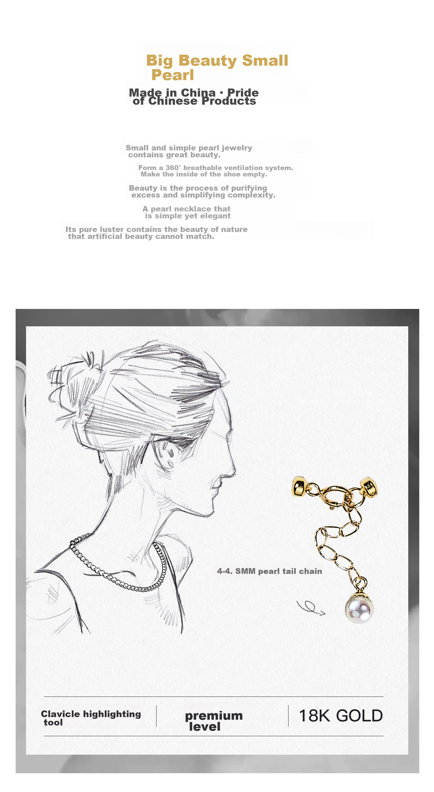 GiO Jewelry Freshwater Pearl Necklace, Youthful Style Collarbone Chain, Gift for Girlfriend, Wife, Mother's Day Present 3