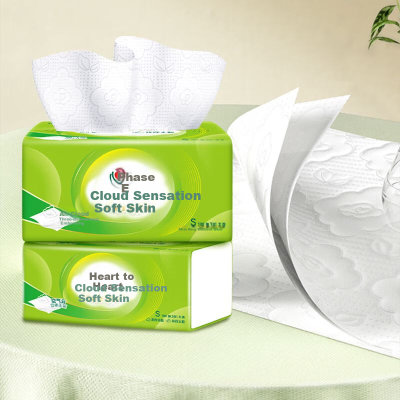 Mind Act Upon Mind Yun Gan Series Facial Tissues, 3-Ply, 100 Sheets/pack, 6 Packs/bag, DT17100 1