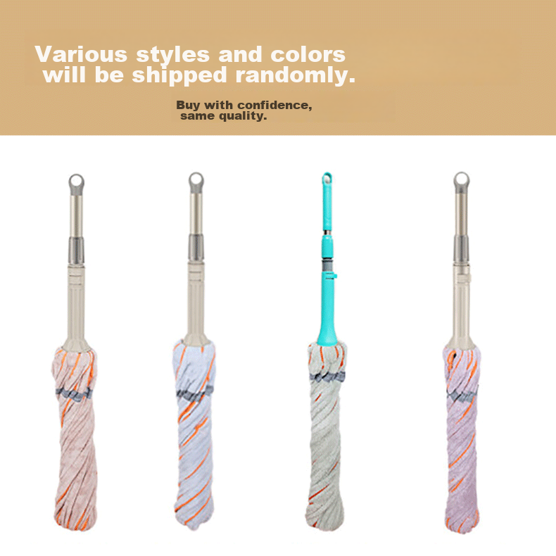 Baijiahaoshi Cotton Yarn Mop, 55cm, 1 Cloth, Twist-Wringing, Must-Ka Lock, No-Hand Washing, Household All-In Absorbent Floor Mop 1