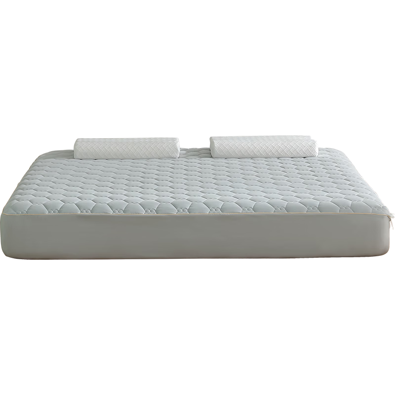 Shuixingjiafang Class A Soybean Soft Mattress Pad, Fitted Sheet Cover, Anti-Bacterial And Anti-Mite, Machine Washable, for Student Dormitory, Single Bed, 0.9 Meters Wide