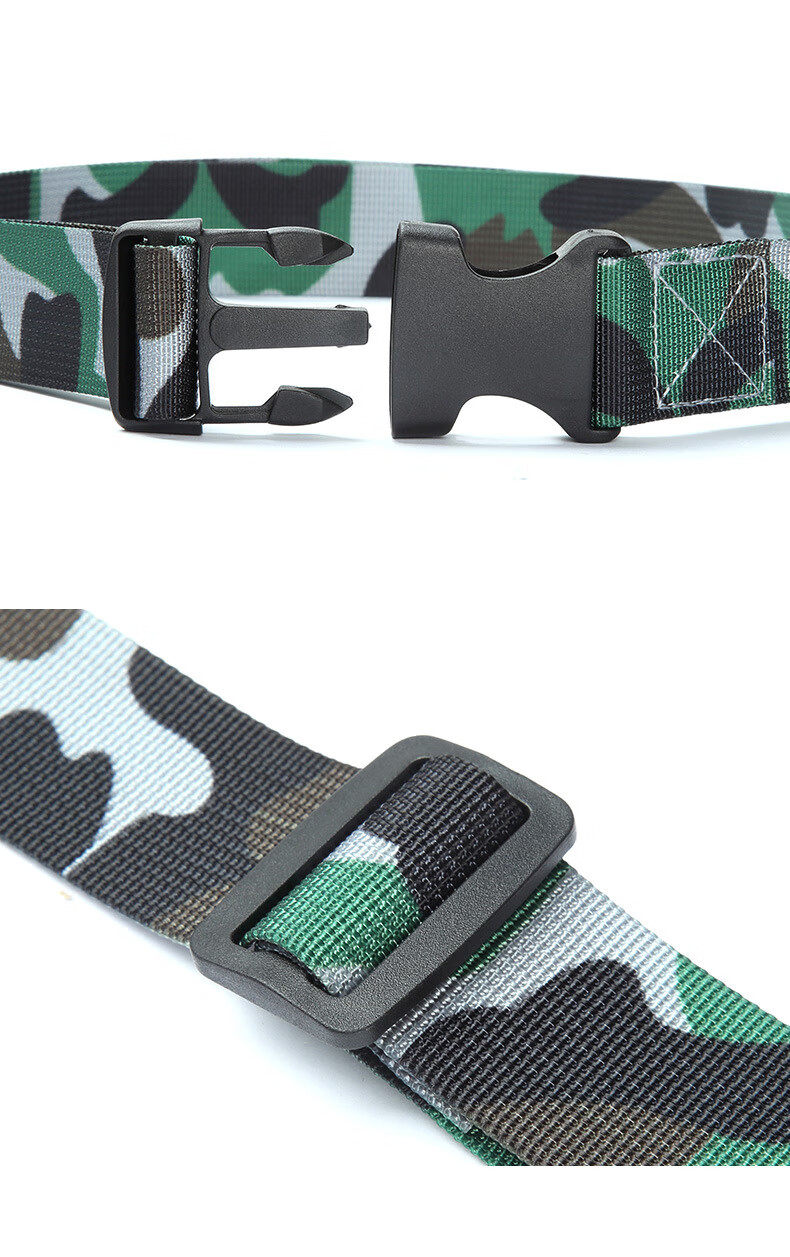 JEVI Military Training Belt for Students, Unisex Children's Camouflage Uniform Canvas Belt for Primary, Middle And High School Students, Youth Waist Belt 14