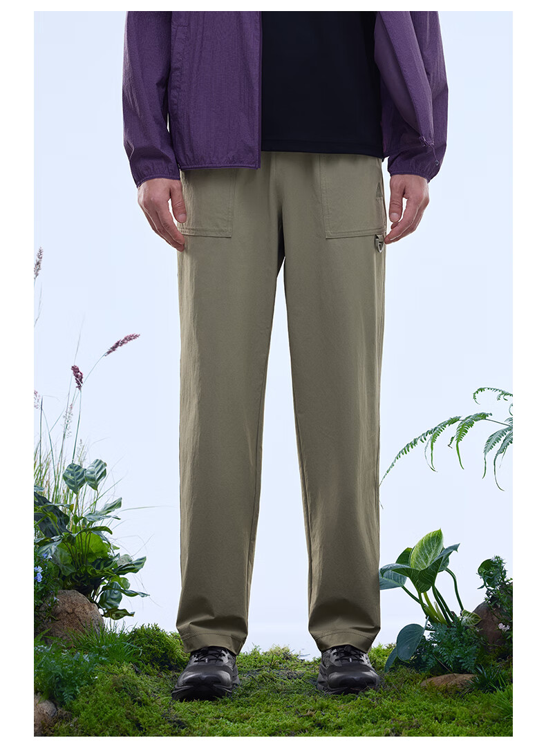 Anta Mountain Shell Pants | Earth Shell 3.0 Water-Repellent Warm Fleece Men's Woven Durable Outdoor Sports Pants 5