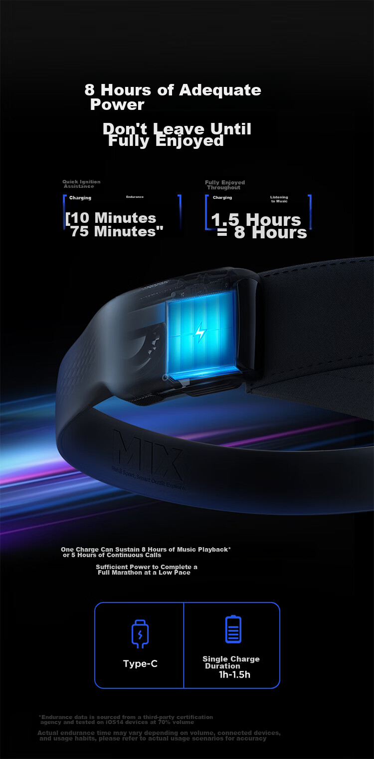 Hakii MIX V Wireless Sports Bluetooth Headphones, True Wireless Non-In Air Conduction Headphones, Long Battery Life for Running And Fitness, Sun Protection Visor with Built-In Sun Hat 9