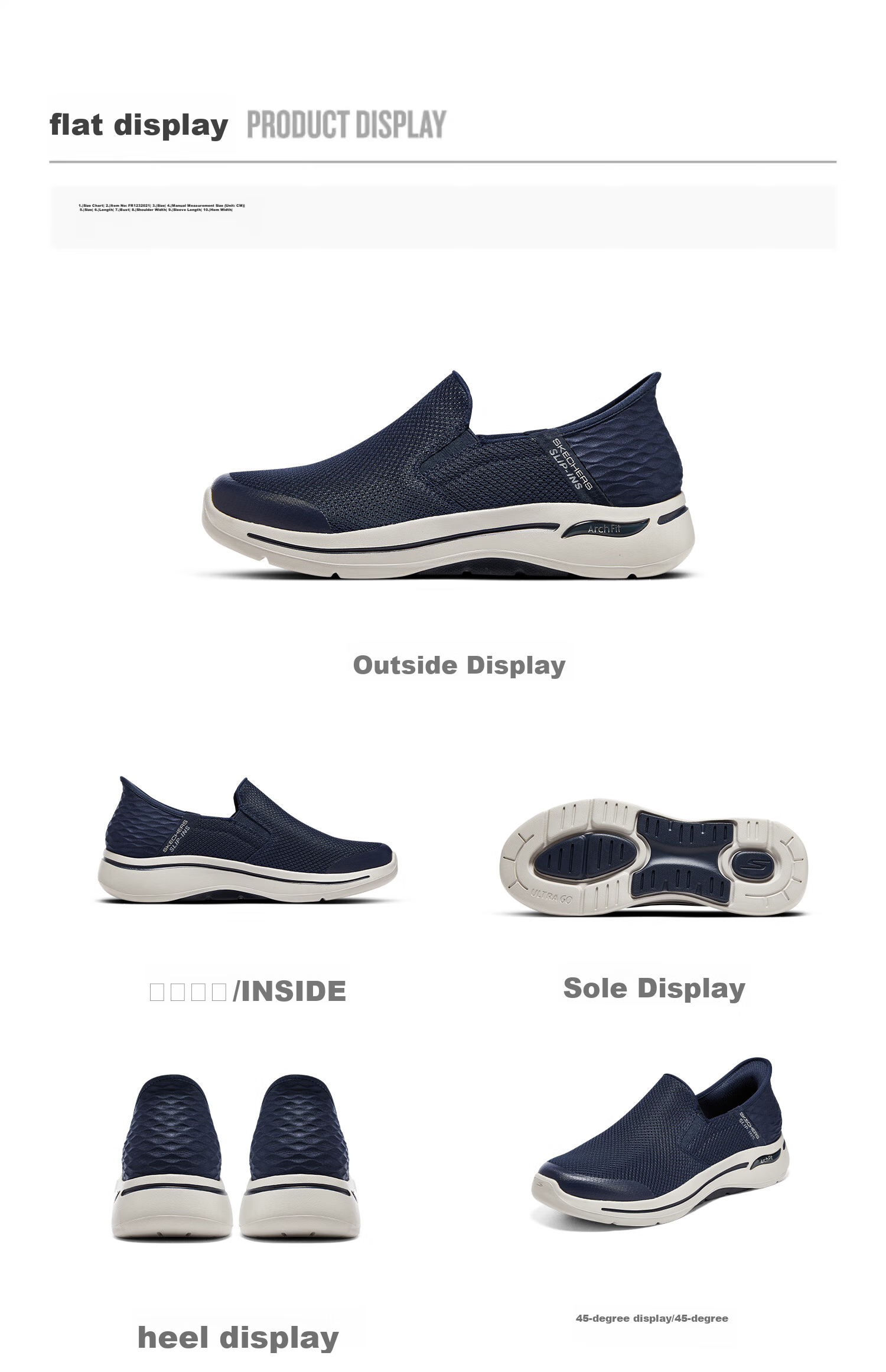 Skechers Slip-On Breathable Mesh Casual Shoes, Daily Walking Shoes [Slip In] Quick-Wear Technology, Father's Day Gift 18