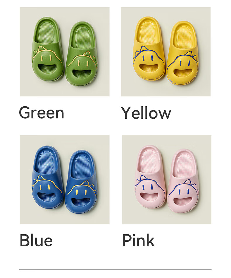 Cheerful Mario Dinosaur Slippers, Children's Indoor Non-Slip Quiet Slippers, for Boys And Girls, Summer Baby Home Bathroom Cute Closed-Toe Sandals 9