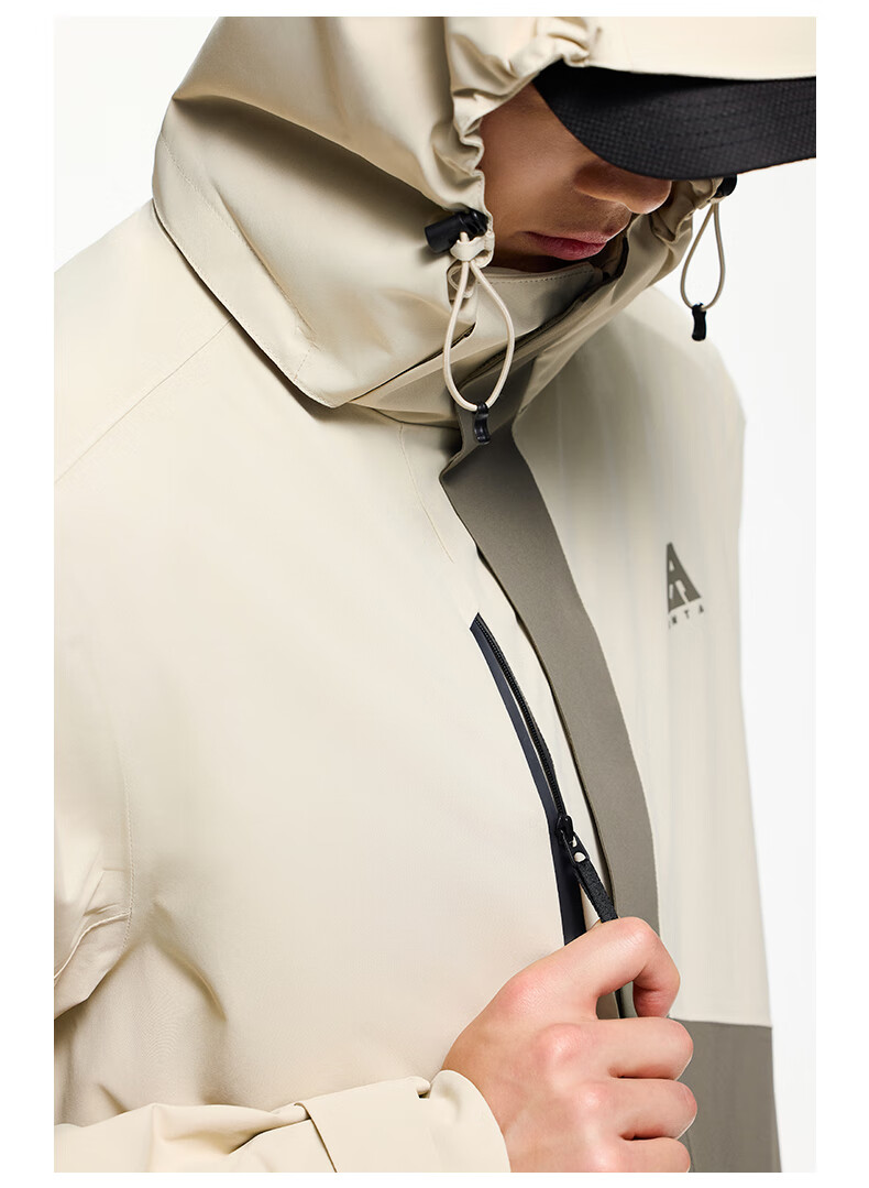 ANTA Water Shell Jacket | Dadi Zhike 3.0 Functional Three-In Jacket for Men, Windproof, Waterproof, Fleece-Lined, Two-Piece Set 42