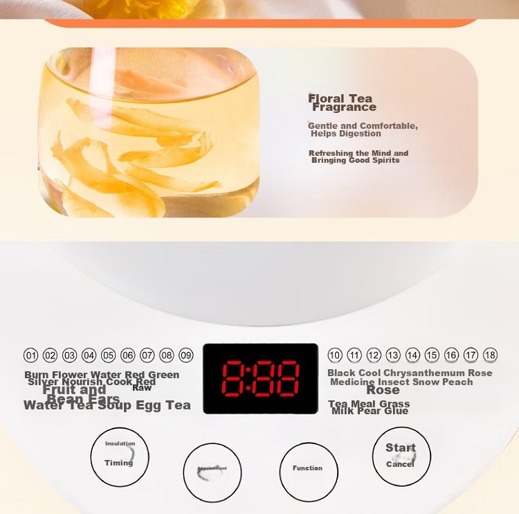 SUPOR ZMD Assured Series, Health Pot, 1.5L, High Borosilicate Glass, Multifunctional, Smart Reservation, Fully Automatic Heating, Tea Pot, SW-15Y22 11