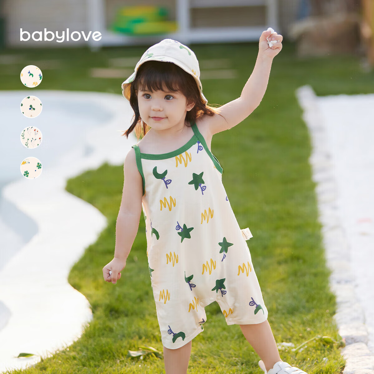 Babylove Infant Romper, Sleeveless Bodysuit, Summer Thin Pure Cotton, for Baby Boys And Girls, Cute Short Crawling Outfit for Outdoor Wear
