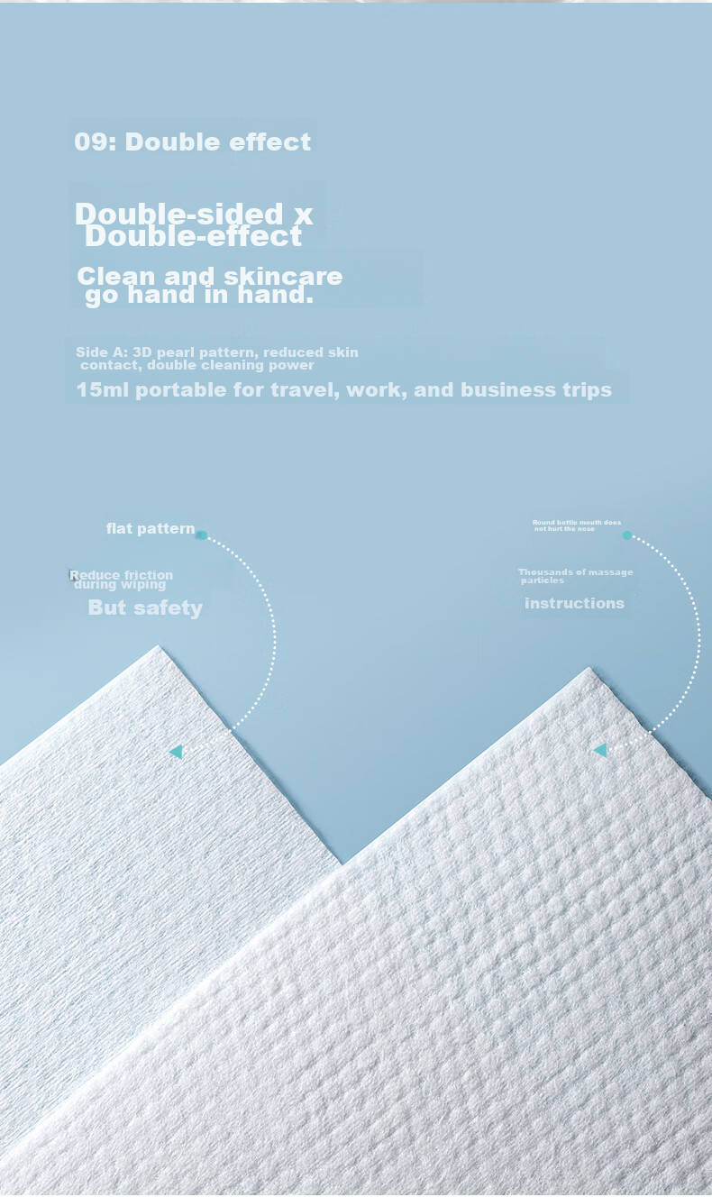 Kaili Disposable Facial Cleansing Wipes, Dual-Use for Dry And Wet, Skin-Friendly Cleansing Towels, Roll-Up Wipes, Thickened, 80 Sheets/roll 9