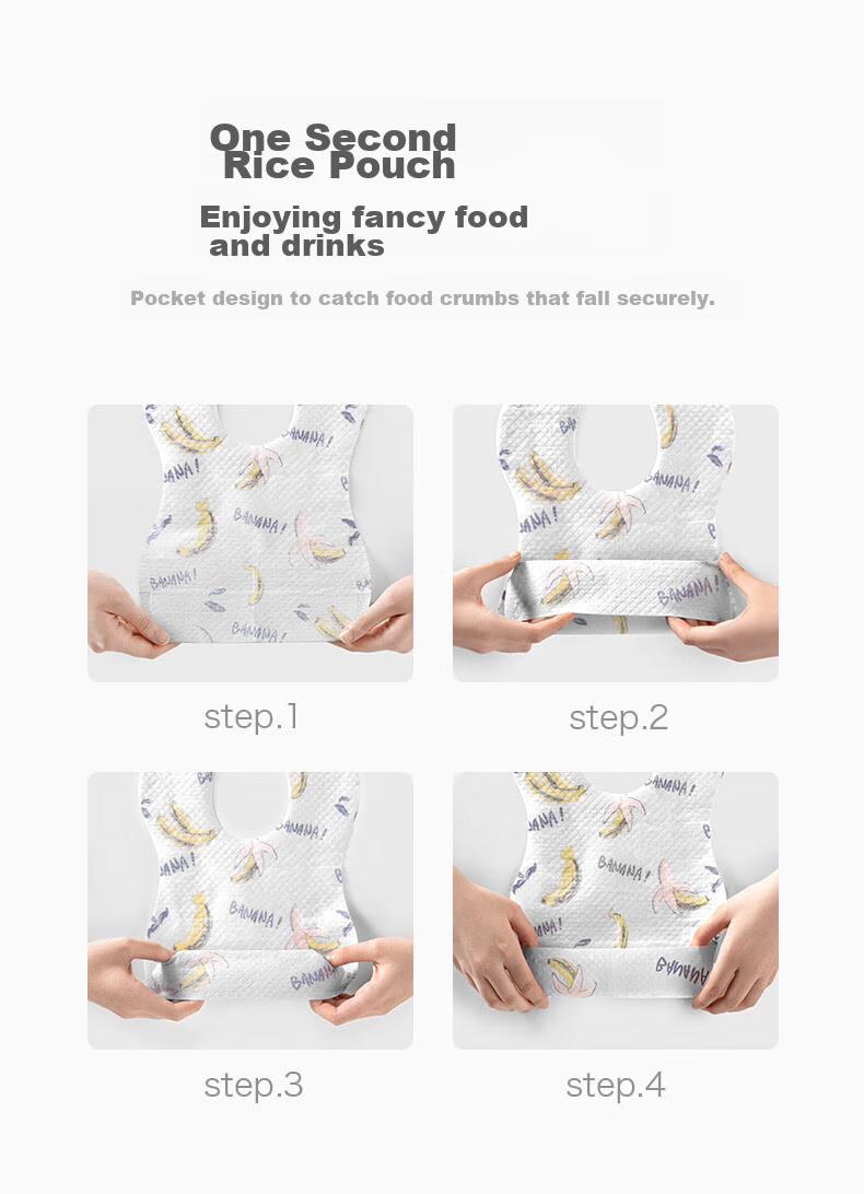 Babycare Disposable Soft Baby Drool Bibs, Anti-Dirt Bibs, Tyrannosaurus Rex Toby, 20 Pieces 4