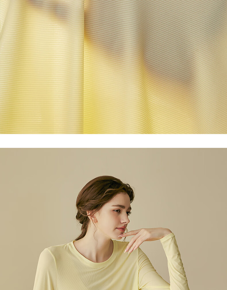XUEXIMAN Yoga Wear for Women, Loose-Fitting Breathable Sports Top, Running Quick-Dry Training Long-Sleeve T-Shirt, Fitness Clothing, Autumn And Winter Outerwear 4
