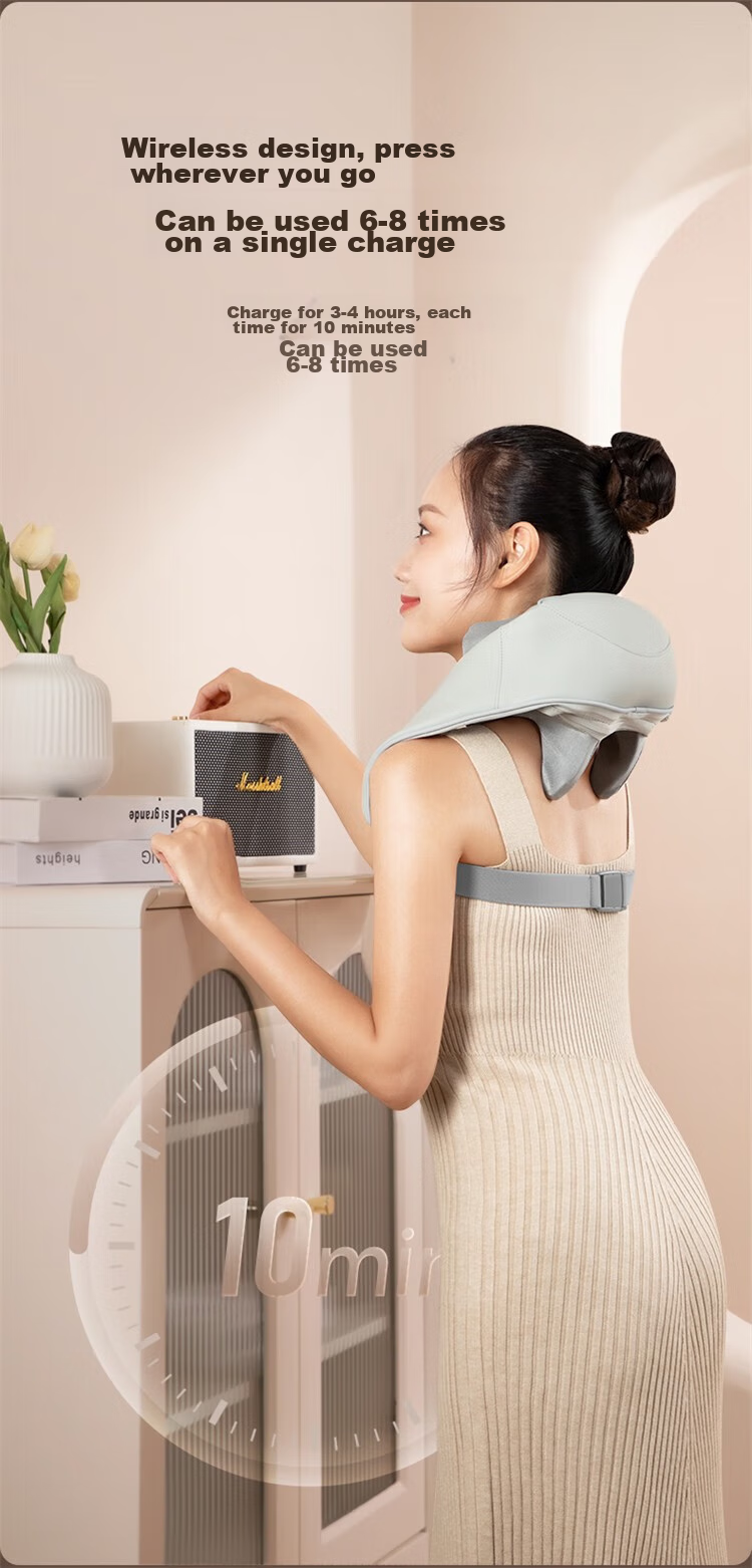 AUX Cervical Massager 05D-807 (Gray Gift Box), Massage Shoulder Wrap, Neck And Shoulder Massager, Trapezius Muscle Massager, Mid-Autumn Festival Gift 14