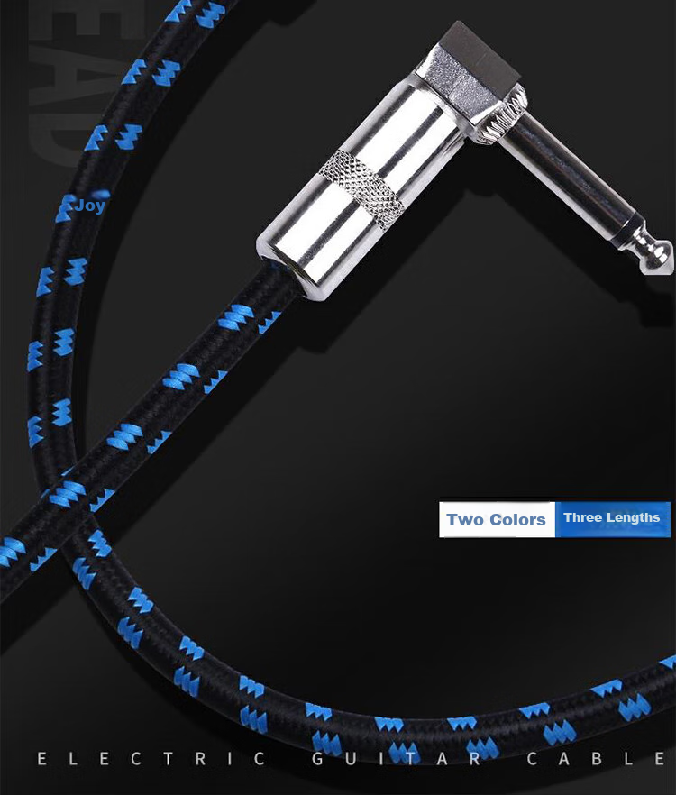 MOSEN MS-65P Guitar Audio 6.5mm Cable, Electric Guitar Bass Amplifier Cable, Noise Reduction Audio Cable, 3 Meters 4