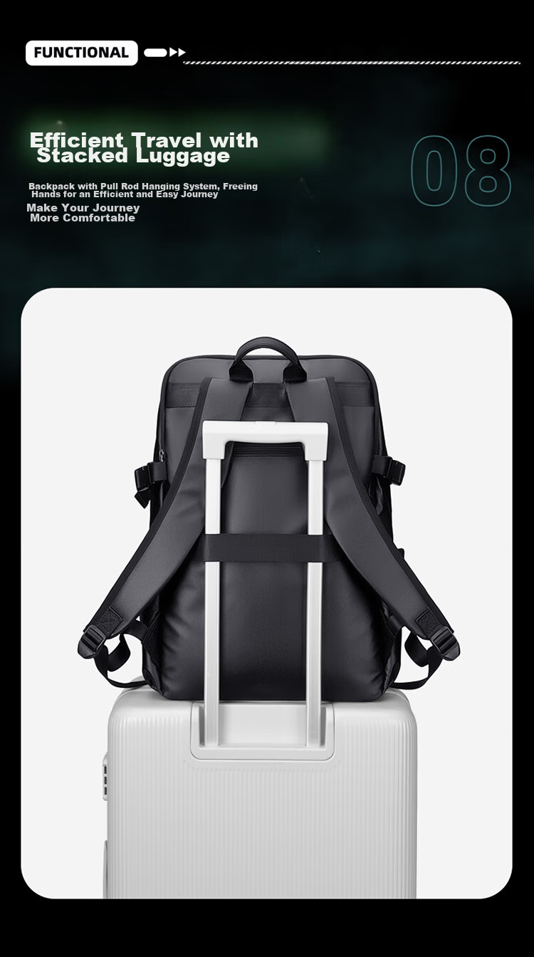 GOLF Laptop Backpack for Men, 15.6-Inch Expandable Capacity Cycling Backpack, Large Capacity Business Travel Bag 22