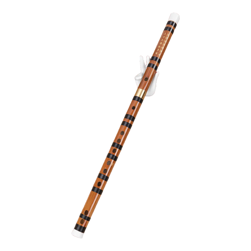 Minsine Bitter Bamboo Refined Dizi Bamboo Flute in F Key, Beginner-Friendly Horizontal Flute for Ethnic Wind Instruments D18
