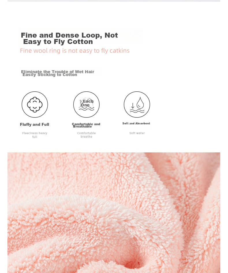 Grace Grade A Thickened Hair Drying Cap, Soft And Absorbent, Quick-Drying Towel, Hair Wrap, Shower Cap, Single Pack 5
