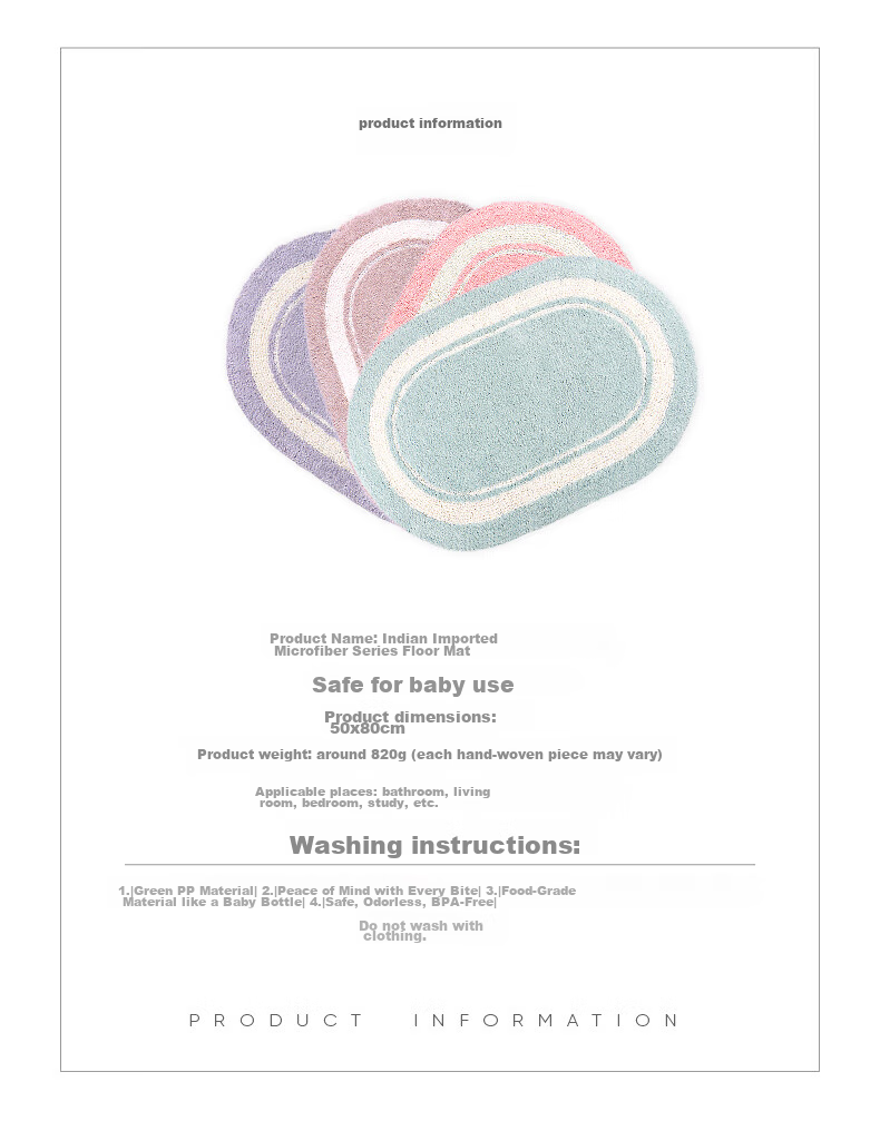 Amarelle Elegant High-End Hotel Ultra-Soft Absorbent Non-Slip Bathroom Mat, Pink (50*80cm) 10